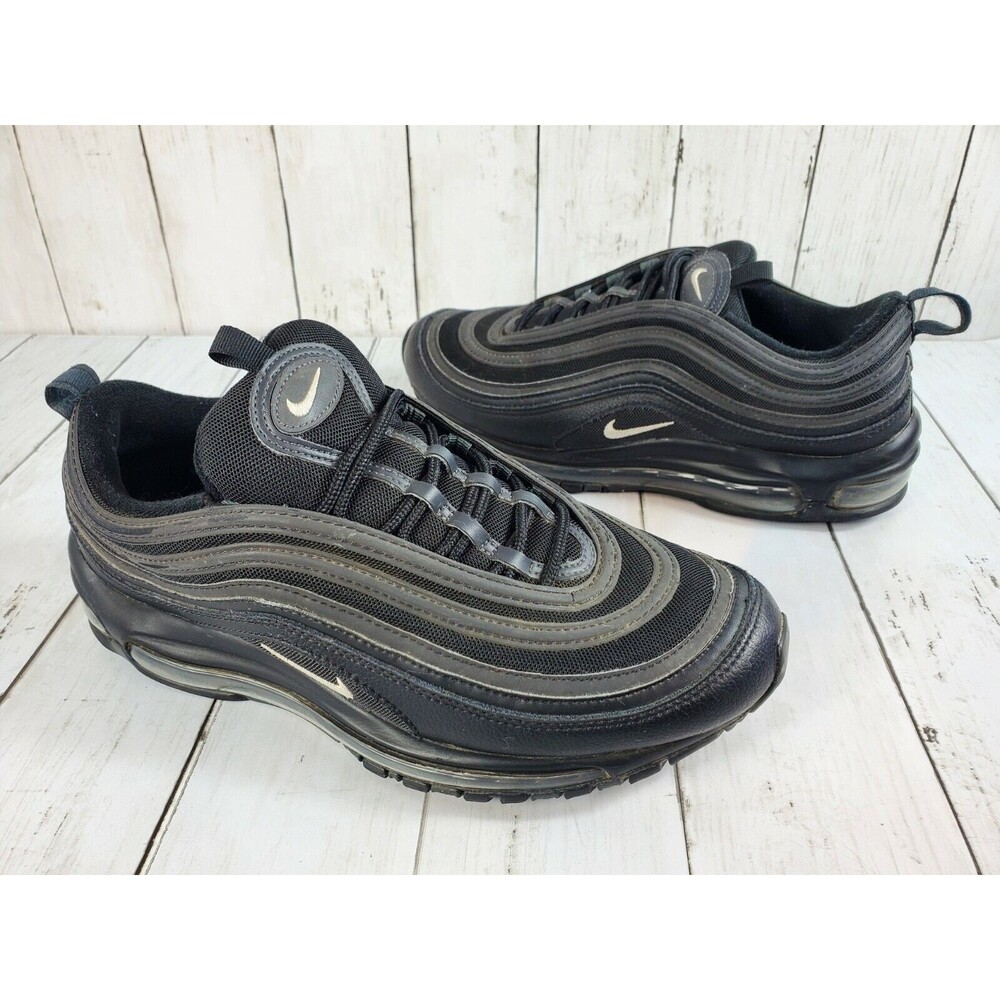 Nike Air Max 97 Triple Black White Anthracite Terry Cloth 921826-015 Sz 9 *Read*